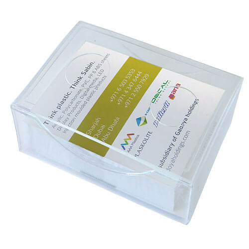 plastic visiting card box