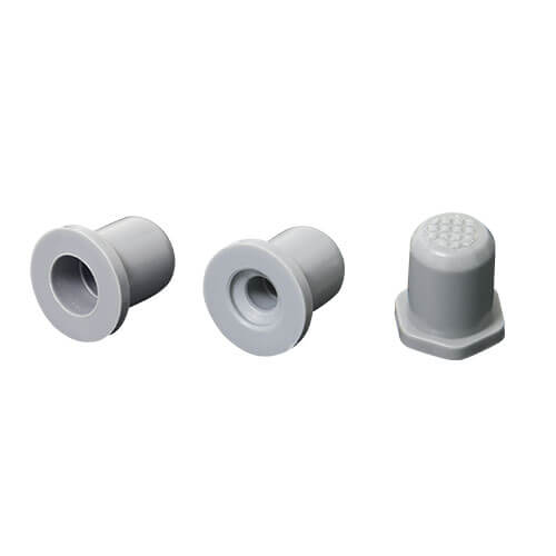 plastic safety cap for steel rods